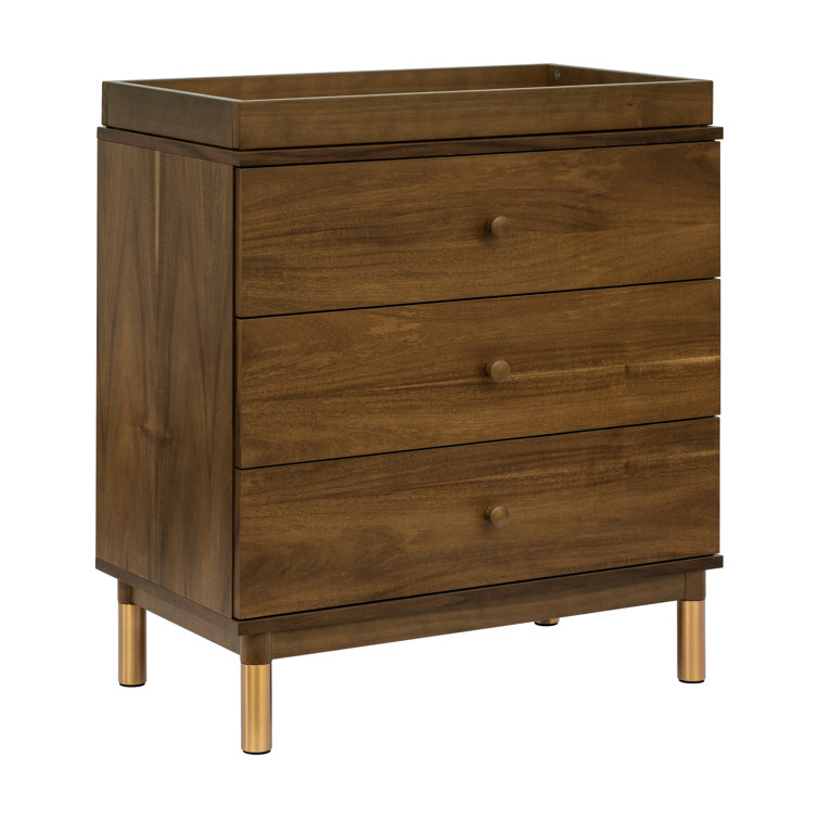 Walnut changing 2024 table dresser